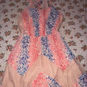 Candie's Pink and Blue Patterned Sundress for Girls